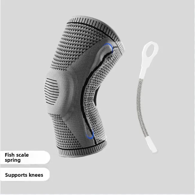 Silicone knee pad for outdoor sports and professional fitness