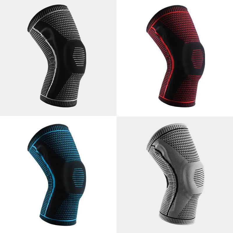 Silicone knee pad for outdoor sports and professional fitness