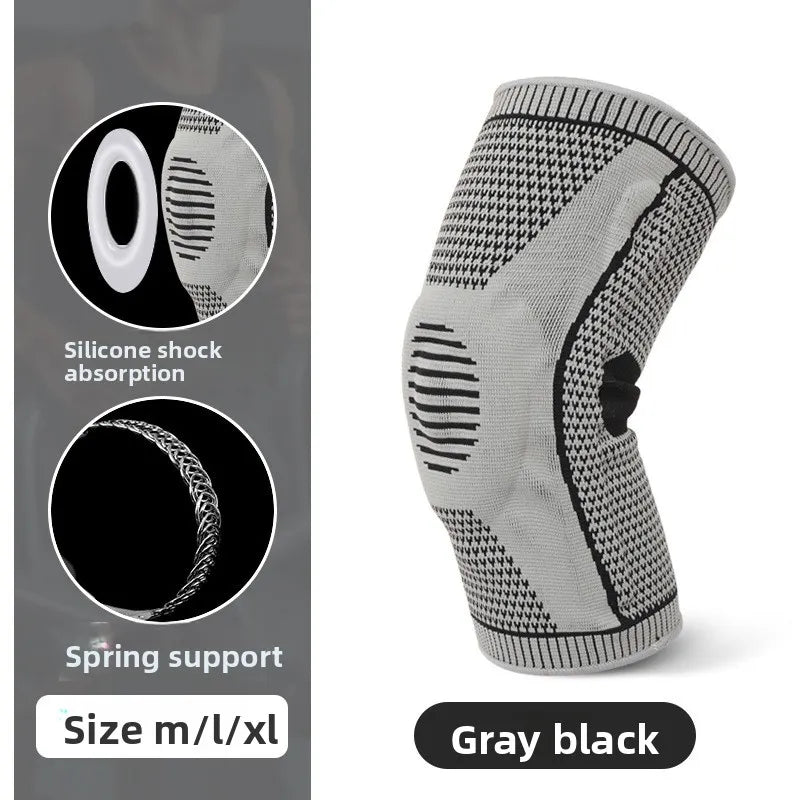 Silicone knee pad for outdoor sports and professional fitness